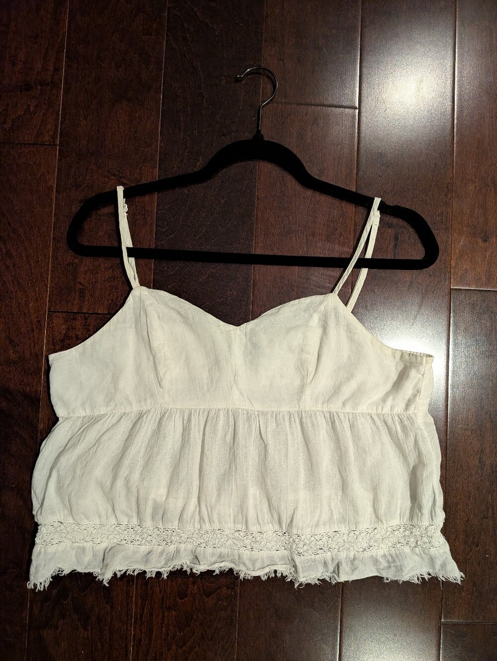 Aerie White Tank Camisole 100% Cotton